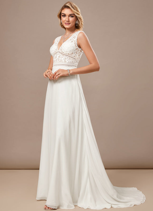 Robe Trapèze Éthérée Satinée - gallery 1