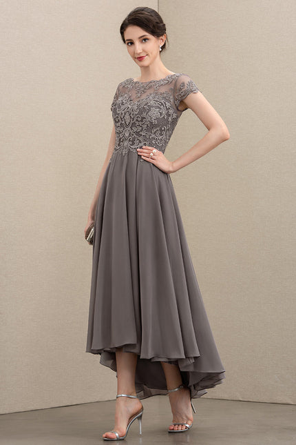 Robe Trapèze Voile Dargent Éthéré - gallery 4