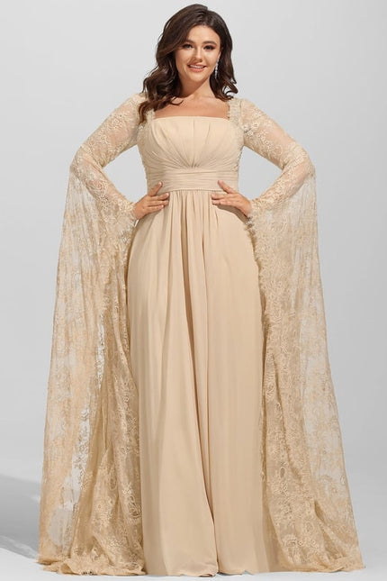 Robe Trapèze Voile Éthéré - gallery 6
