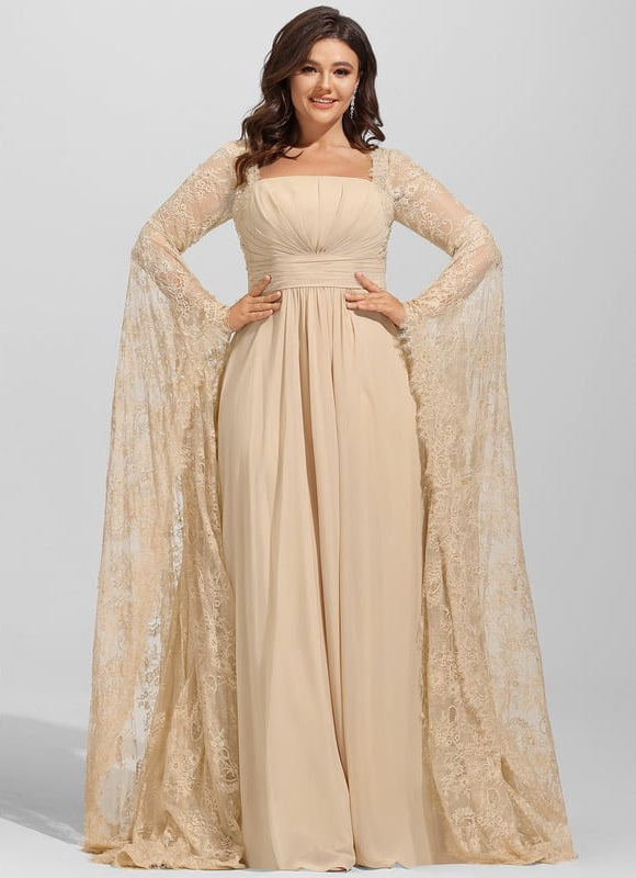 Robe Trapèze Voile Éthéré - gallery 6