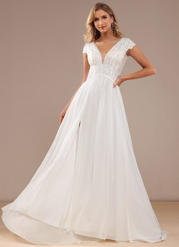 Robe Trapèze Éthérée Satinée - gallery 6
