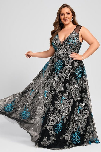 Robe Trapèze Noir Floral Chic - gallery 9