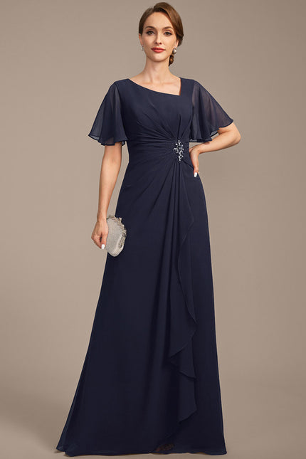 Robe Trapèze Chiffon Sophistiquée