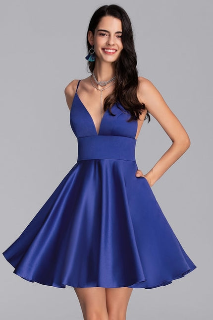 Robe Trapèze Satinée Moderne - gallery 2