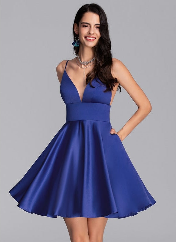 Robe Trapèze Satinée Moderne - gallery 2