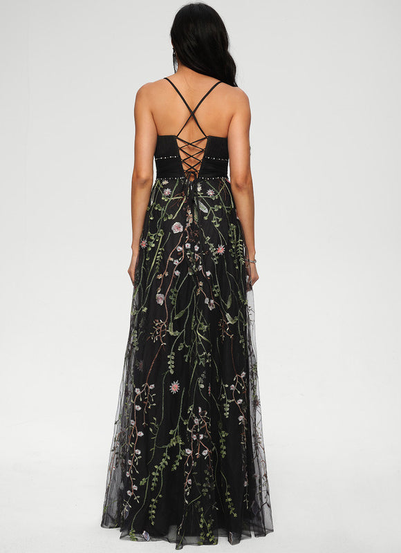 Robe Trapèze Flamme De Velours - gallery 3