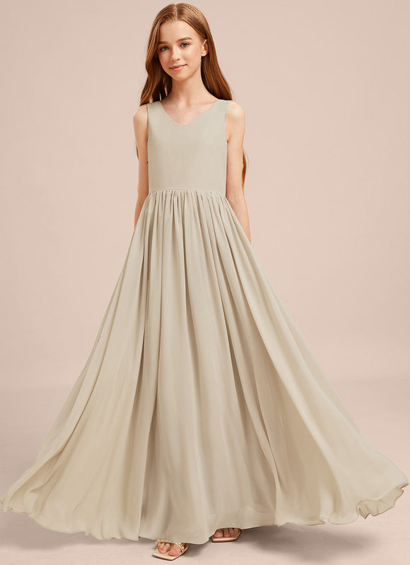 Robe Trapèze Mousseline Sable - gallery 3