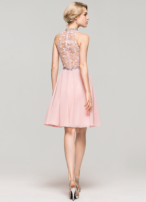 Robe Trapèze Lueur De Lavande - gallery 7
