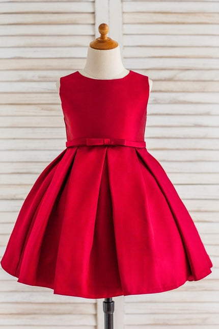 Robe Trapèze Satin Vert Poudré