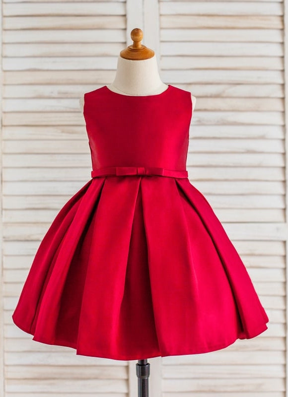 Robe Trapèze Satin Vert Poudré