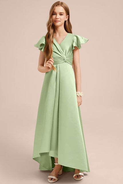Robe Trapèze Satin Marine Chic - gallery 2