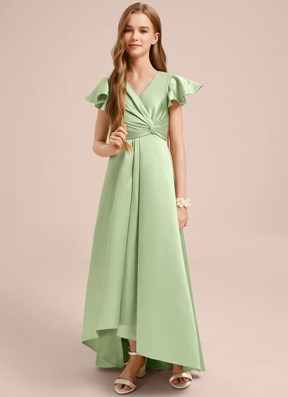 Robe Trapèze Satin Marine Chic - gallery 2