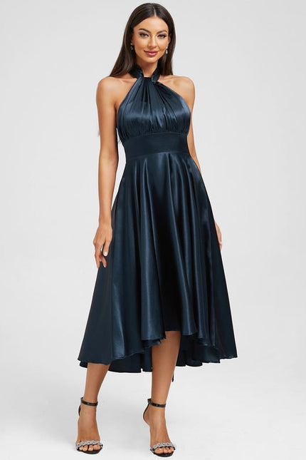 Robe Trapèze Satin Nuit Chic - gallery 2