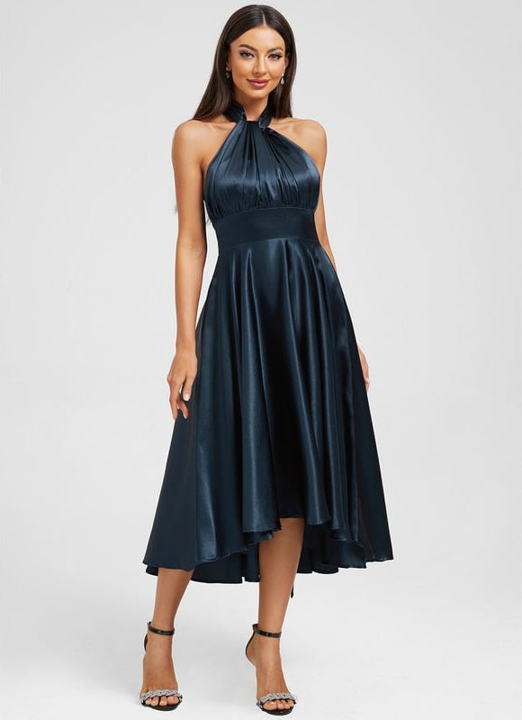 Robe Trapèze Satin Nuit Chic - gallery 2