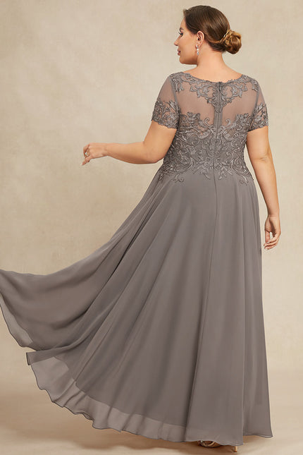 Robe Trapèze Voile Dargent Éthéré - gallery 9
