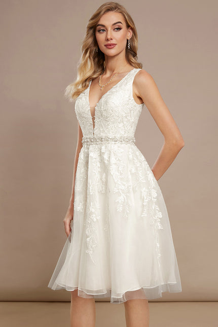 Robe Trapèze Élégance Tulle Satiné - gallery 2