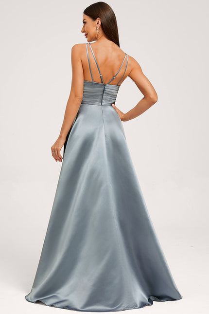 Robe Trapèze Satin Fluide - gallery 3