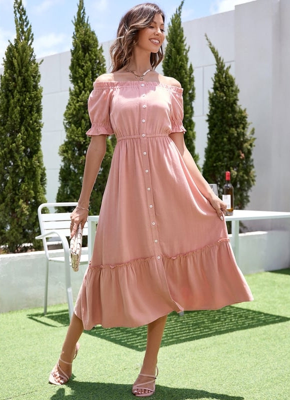 Robe Trapèze Légèreté Printanière - gallery 4