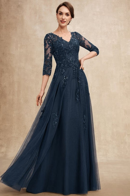 Robe Trapèze Élégance Tulle Cristal - gallery 5