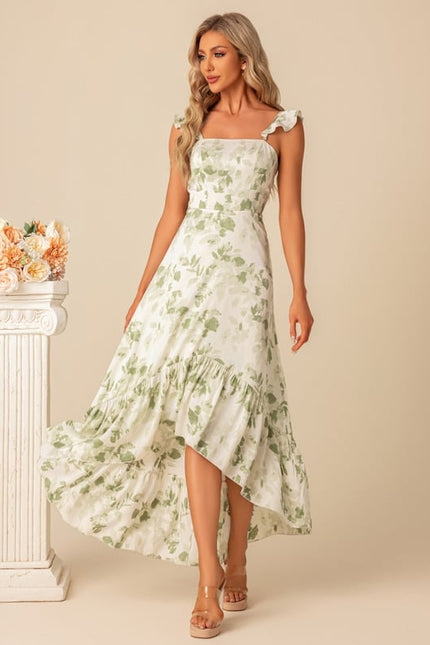 Robe Trapèze Asymétrique Satinée - gallery 2