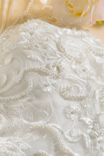 Robe Trapèze De Mariée Aérienne - gallery 6