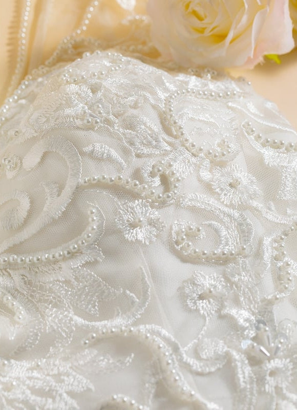 Robe Trapèze De Mariée Aérienne - gallery 6