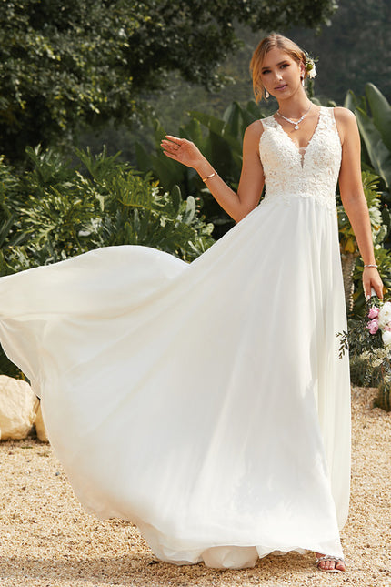 Robe Trapèze Éthérée Satinée - gallery 5