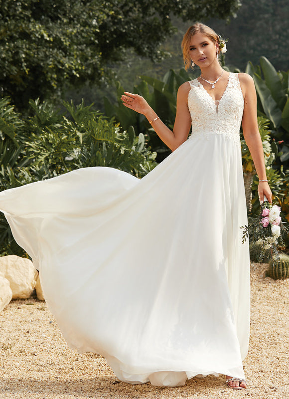 Robe Trapèze Éthérée Satinée - gallery 5