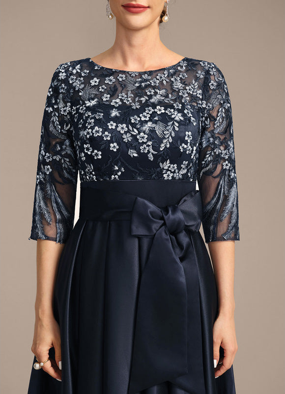 Robe Trapèze Satin Nuit - gallery 7