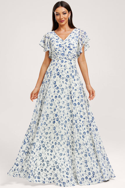 Robe Trapèze Mousseline Fendue - gallery 3