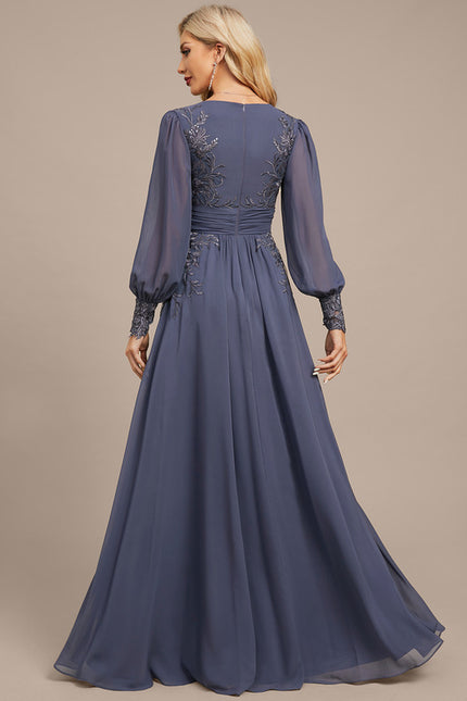 Robe Trapèze Lueur Azurienne - gallery 6