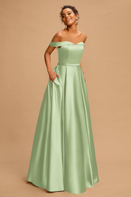 Robe Trapèze Rêve De Lilas Satiné - gallery 7