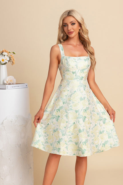 Robe Trapèze Midi Romantique - gallery 4