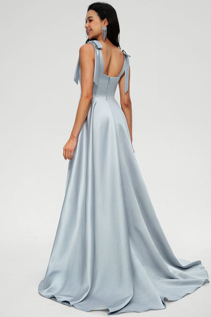 Robe Trapèze Ciel Satiné Chic - gallery 2