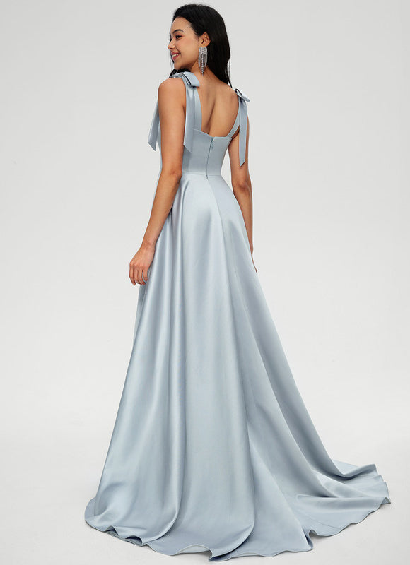 Robe Trapèze Ciel Satiné Chic - gallery 2