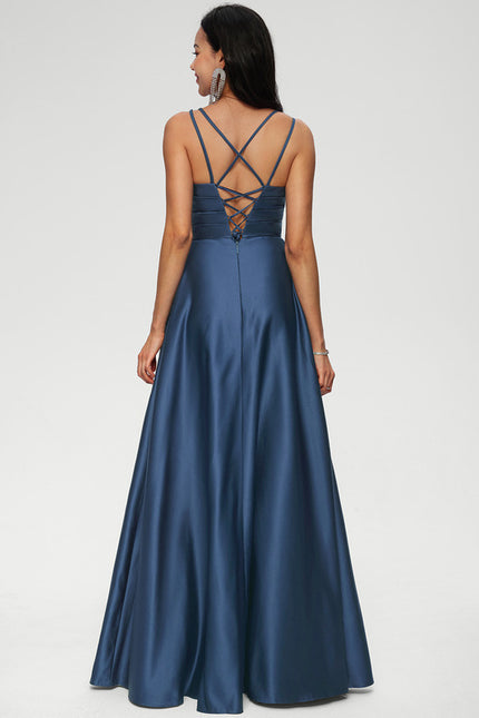 Robe Trapèze Éclat Satiné Doré