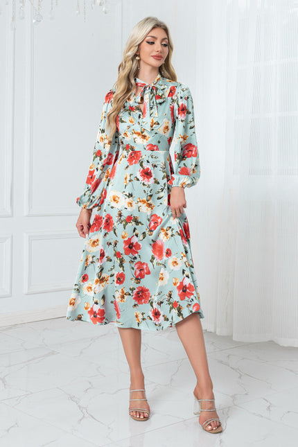 Robe Trapèze Florale Aquarelle - gallery 6