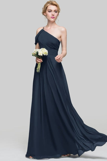 Robe Trapèze Asymétrique Beige - gallery 6