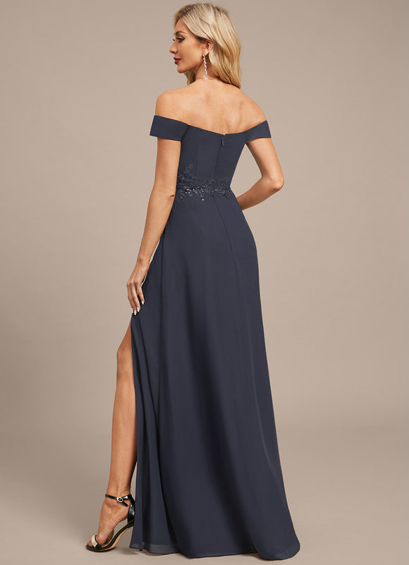 Robe Trapèze Velours Sombre Étoilé - gallery 6