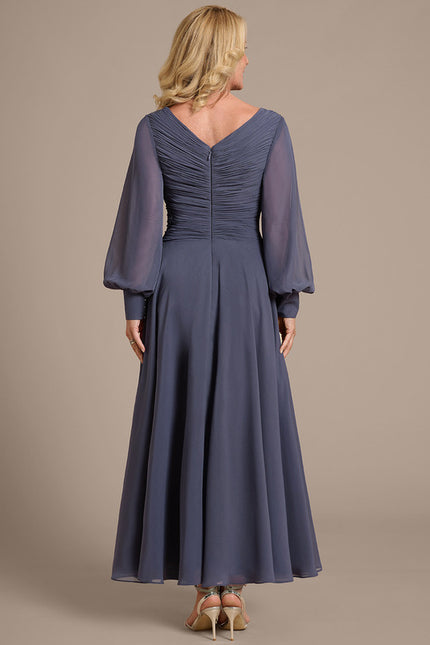 Robe Trapèze Émeraude Flottante - gallery 4
