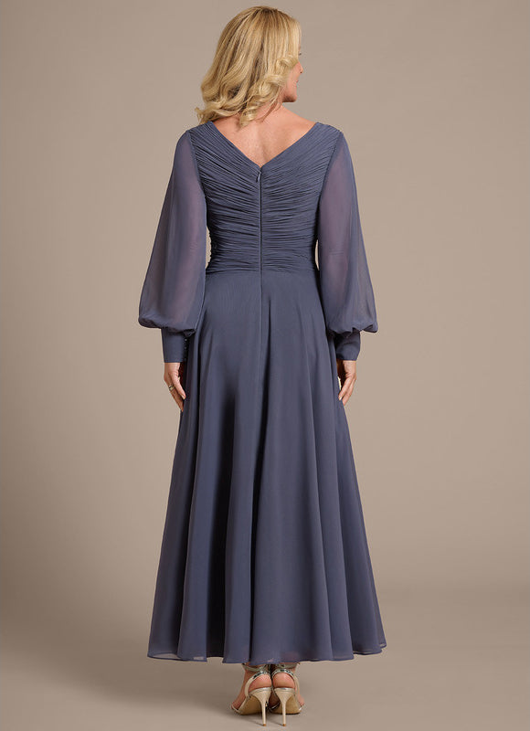 Robe Trapèze Émeraude Flottante - gallery 4