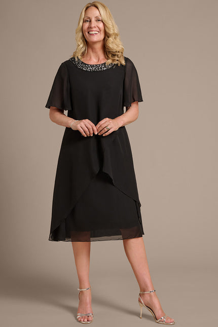 Robe Trapèze Ébène Élégante - gallery 2