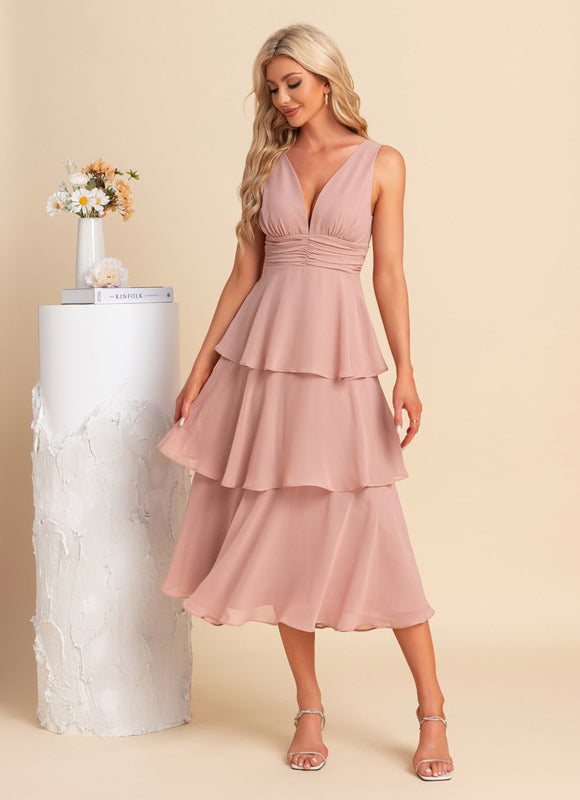 Robe Trapèze Chic Olivâtre - gallery 6