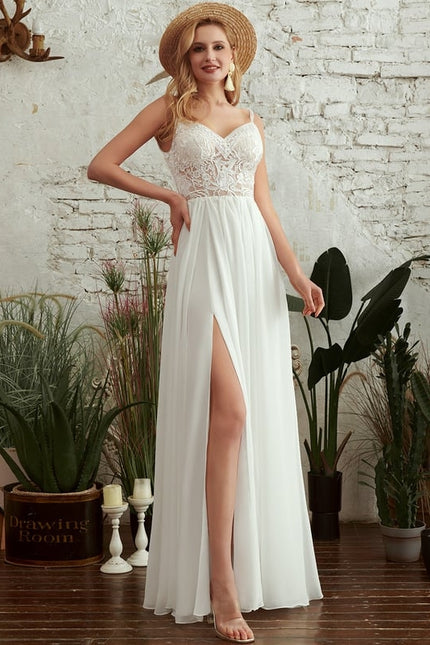 Robe Trapèze Blanche Dentelle Et Perles