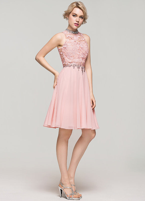 Robe Trapèze Lueur De Lavande - gallery 6