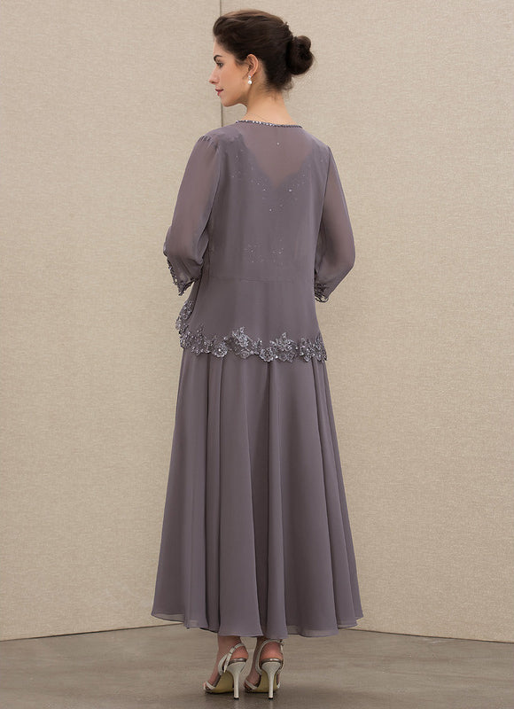 Robe Trapèze Chic Mousseline Sophistiquée - gallery 4