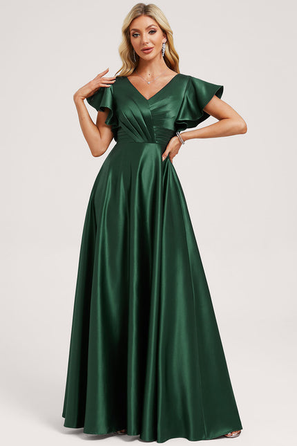 Robe Trapèze Fluide Vert Pâle
