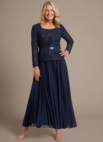 Robe Trapèze Longue Écrue