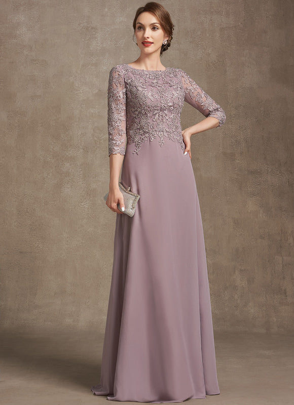 Robe Trapèze Élegante Lavande - gallery 1