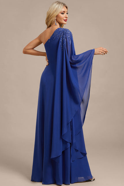 Robe Trapèze Bleu Élégant - gallery 6